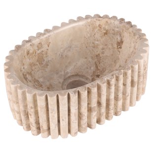 Waskom Differnz Ribba 30x20x12cm Marmer Beige