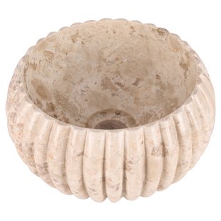 Waskom Differnz Ribba 25x25x12cm Marmer Beige