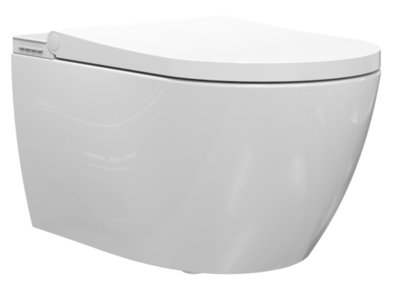 Douche WC Plieger Capri Met Zitting Glanzend Wit