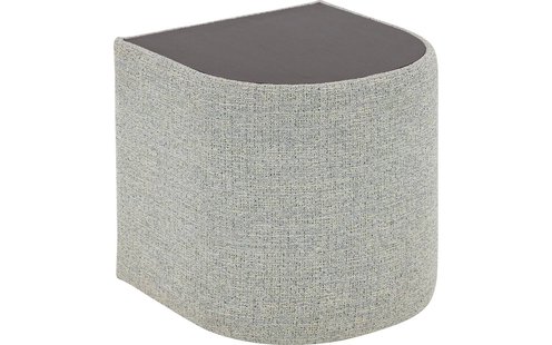 Goossens Nachtkastje Venezia, Halfrond 45 cm b x 45 cm h x 45 cm d met oplegblad hout