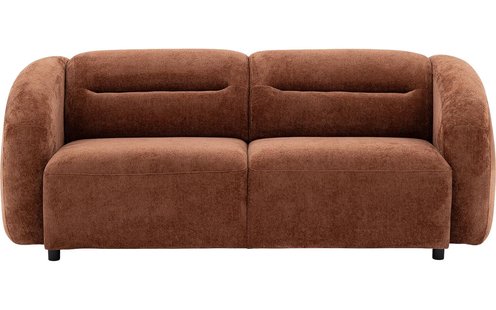 Goossens Bank Zitra bruin, stof, 2,5-zits,