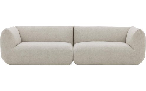 Goossens Kelsey beige, stof, 3-zits,