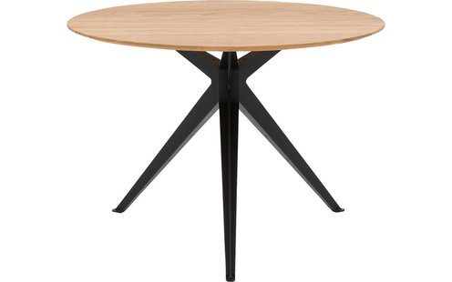 Goossens Excellent Eettafel Uniek, Rond 110 x 110 cm