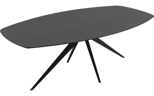 Goossens Excellent Eettafel Uniek, Semi ovaal 200 x 110 cm