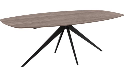 Goossens Excellent Eettafel Uniek, Semi ovaal 220 x 120 cm