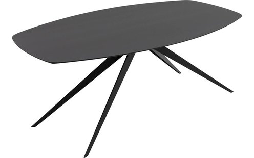 Goossens Excellent Eettafel Uniek, Semi ovaal 200 x 110 cm