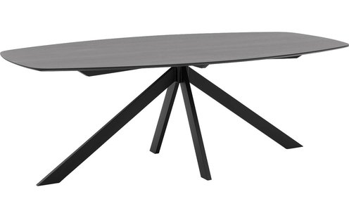 Goossens Excellent Eettafel Uniek, Semi ovaal 180 x 100 cm