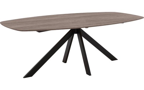Goossens Excellent Eettafel Uniek, Semi ovaal 180 x 100 cm
