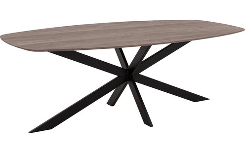 Goossens Excellent Eettafel Uniek, Semi ovaal 260 x 120 cm