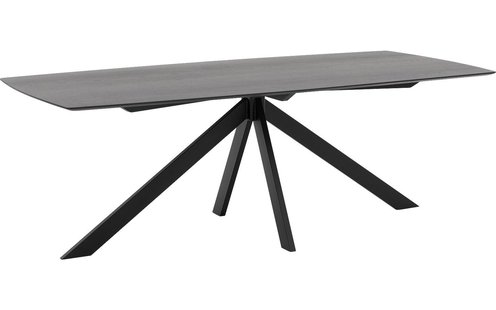 Goossens Excellent Eettafel Uniek, Semi rechthoekig 220 x 100 cm