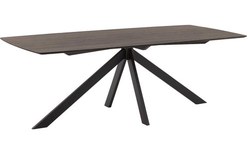 Goossens Excellent Eettafel Uniek, Semi rechthoekig 220 x 100 cm