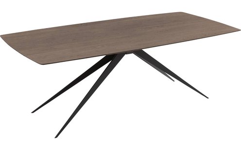 Goossens Excellent Eettafel Uniek, Semi rechthoekig 220 x 100 cm