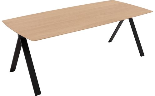 Goossens Excellent Eettafel Uniek, Semi rechthoekig 200 x 100 cm