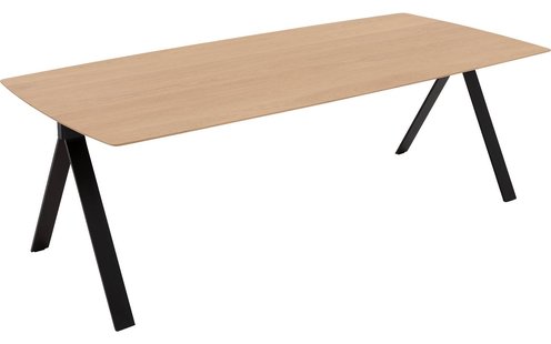 Goossens Excellent Eettafel Uniek, Semi rechthoekig 240 x 100 cm
