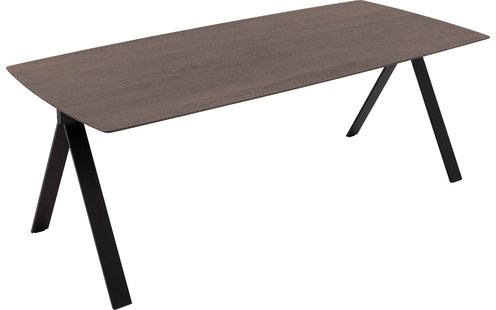 Goossens Excellent Eettafel Uniek, Semi rechthoekig 180 x 100 cm