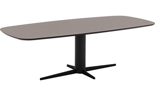 Goossens Eettafel Suzy, Semi ovaal 240 x 110 cm