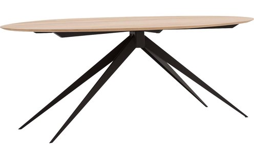 Goossens Excellent Eettafel Uniek, Ovaal 180 x 110 cm