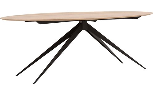 Goossens Excellent Eettafel Uniek, Ovaal 200 x 110 cm