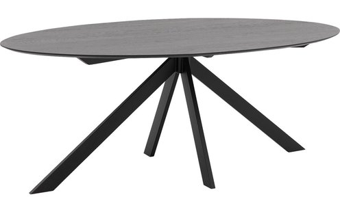 Goossens Excellent Eettafel Uniek, Ovaal 180 x 110 cm