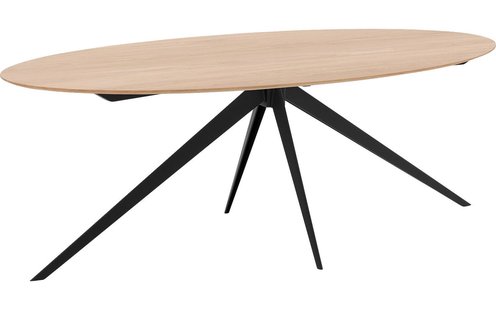 Goossens Excellent Eettafel Uniek, Ovaal 180 x 110 cm