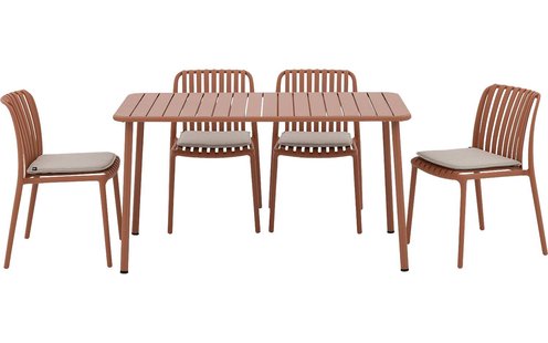 Goossens Tuintafel Verge, Tuintafel 140x70 cm