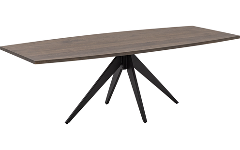 Goossens Eettafel Clear, Semi rechthoekig 240 x 100 cm