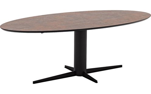 Goossens Eettafel Suzy, Ovaal 220 x 110 cm