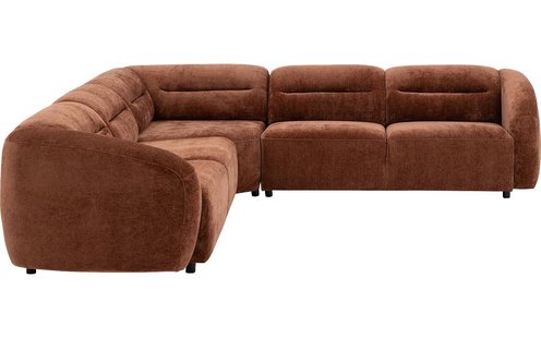 Goossens Bank Zitra bruin, stof,