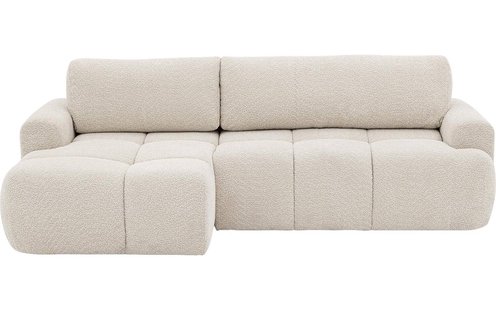 Goossens Slaapbank Varar Storage, Hoekopstelling het uitklapbaar deel vs links, chaise longue rechts 254 cm breed