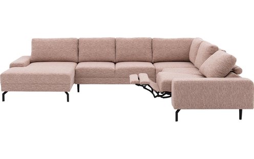 Goossens Bank Valdena roze, stof, 3-zits,