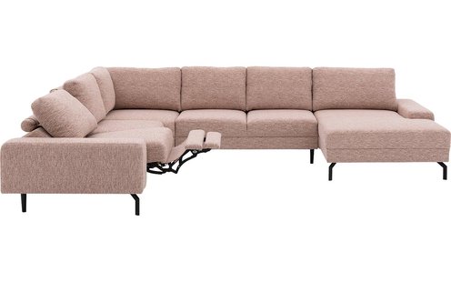 Goossens Bank Valdena roze, stof, 3-zits,