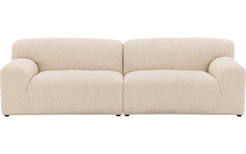 Goossens Excellent Elementenbank Sens beige, stof, 1,5-zits, urban industrieel