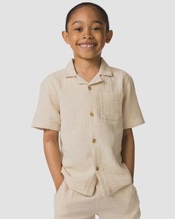 HEMA Kinderoverhemd beige (beige)