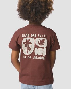 HEMA Kinder T-shirt planten - 2 stuks bruin (bruin)