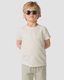 HEMA Kinder T-shirt structuur ecru (ecru)