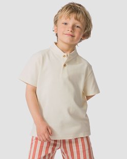 HEMA Kinder T-shirt wafel ecru (ecru)