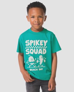 HEMA Kinder T-shirt grafisch groen (groen)