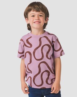 HEMA Kinder T-shirt swirl lichtpaars (lichtpaars)