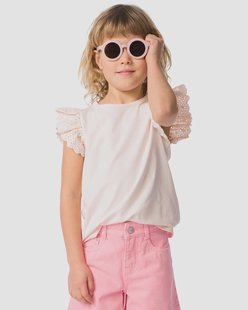 HEMA Kindersinglets jersey geborduurd - 2 stuks paars (paars)