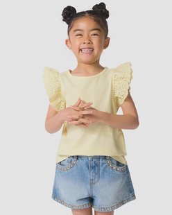 HEMA Kindersinglets tricot geborduurd - 2 stuks roze (roze)