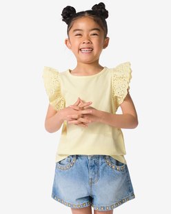 HEMA Kindersinglets tricot geborduurd - 2 stuks roze (roze)
