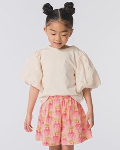 HEMA Kinder T-shirt geborduurd ecru (ecru)