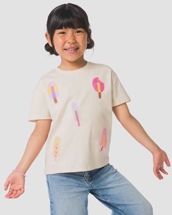 HEMA Kinder T-shirt gehaakt ecru (ecru)