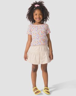 HEMA Kinderrok A-lijn geborduurd ecru (ecru)