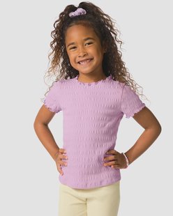 HEMA Kinder T-shirt jersey paars (paars)