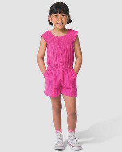 HEMA Kinderjumpsuit jersey donkerroze (donkerroze)