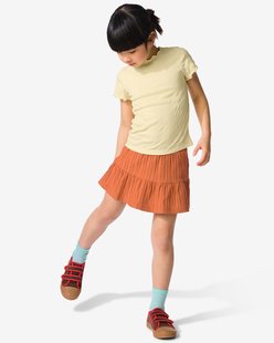 HEMA Kinderbroekrok A-lijn rib bruin (bruin)