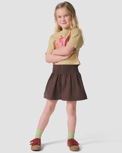 HEMA Kindershort jersey donkerbruin (donkerbruin)