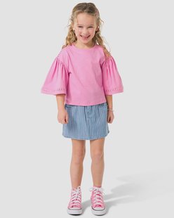 HEMA Kinderrok strepen lichtblauw (lichtblauw)