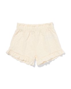 HEMA Babyshort comfort fit jersey broderie gebroken wit (gebroken wit)